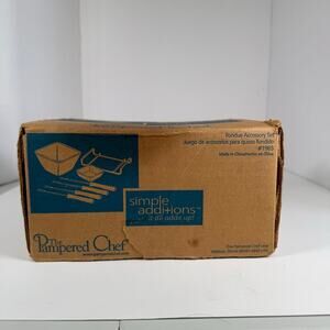 The Pampered Chef Simple Additions Fondue Accessory Set #1965
